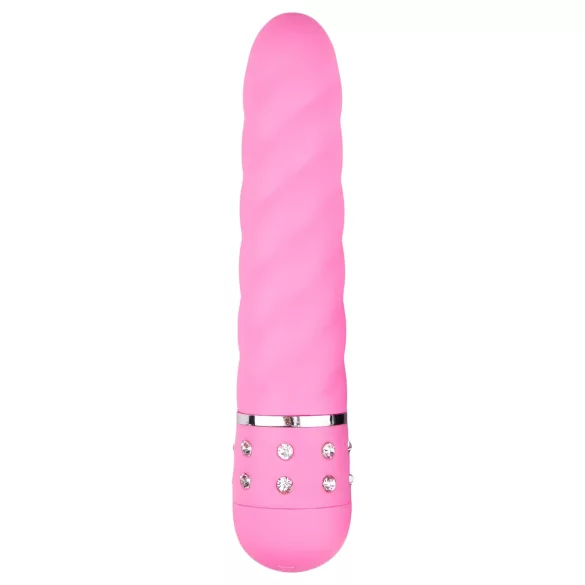 Easytoys Diamond - vibrator v obliki spirale - roza