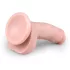 Easytoys - dildo s testisi in priseskom - 15 cm - naravna barva