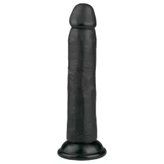 Easytoys - realistični dildo s priseskom - 20,5 cm - črn
