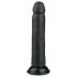 Easytoys - realistični dildo s priseskom - 20,5 cm - črn