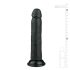 Easytoys - realistični dildo s priseskom - 20,5 cm - črn