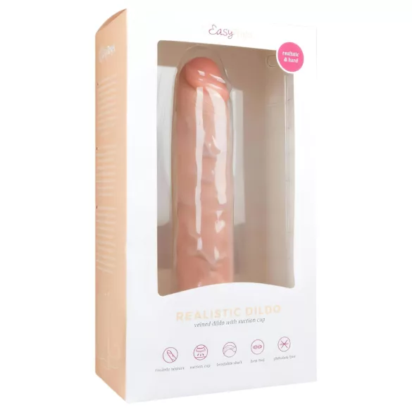 Easytoys - dildo z oprijemalko - ekstra velik 28,5 cm - naraven