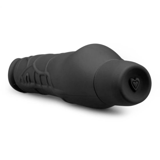 Easytoys Power Vibe - navaden silikonski vibrator za penis (črn)