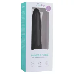   Easytoys - vibracijski dildo - močne vibracije - silikonski črn
