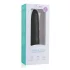 Easytoys - vibracijski dildo - močne vibracije - silikonski črn
