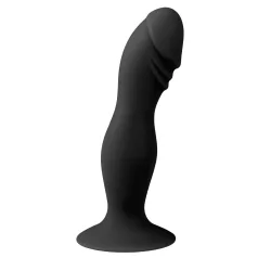 Easytoys - dildo z glavico in priseskom - črna