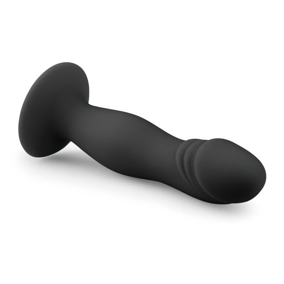Easytoys - glavasti dildo z priseskom (črn)