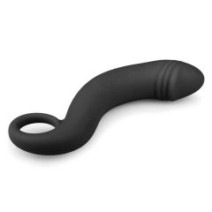 EasyToys Curved Dong - silikonski analni dildo (črn)