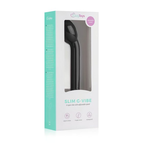 Easytoys - vibrator za G-točko - tanek - črna