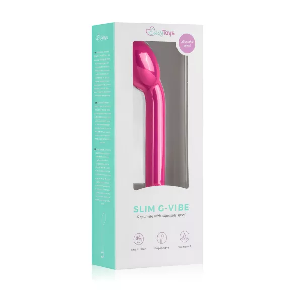 Easytoys - vibrator za G-točko - tanek - roza