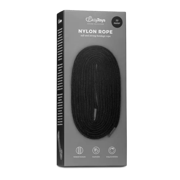 Easytoys Rope - bondage vrv (10 m, črna)