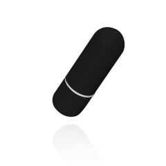 Easytoys - mini vibrator s palico (črn)