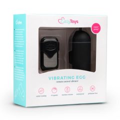   Easytoys - Vibracijsko jajce na daljinsko upravljanje (črno)