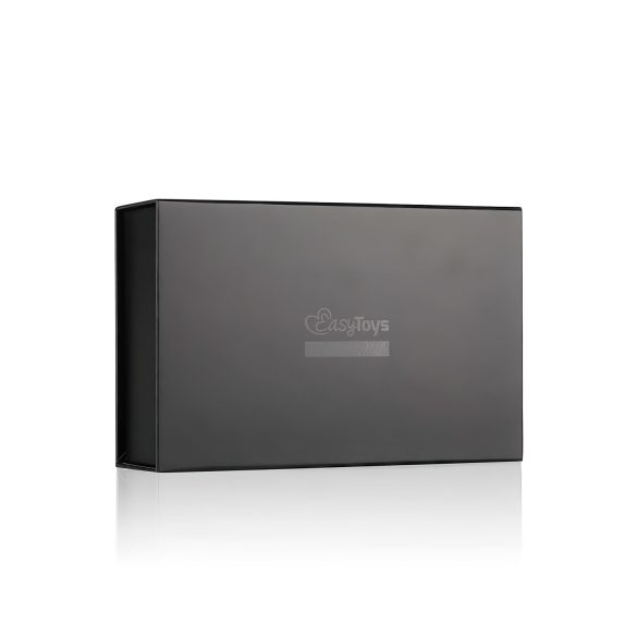 Easytoys - fetiš ovratnica in povodec (črn)