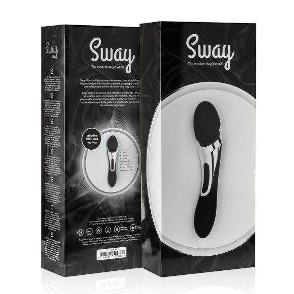 Sway No.1 Wand - brezžični 2v1 masažni vibrator (črn)