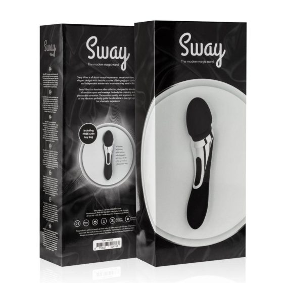 Sway No.1 Wand - polnilni masažni vibrator 2v1 (črn)