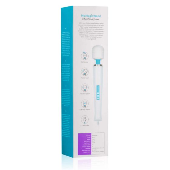 MyMagicWand - močan masažni vibrator (belo-modri)