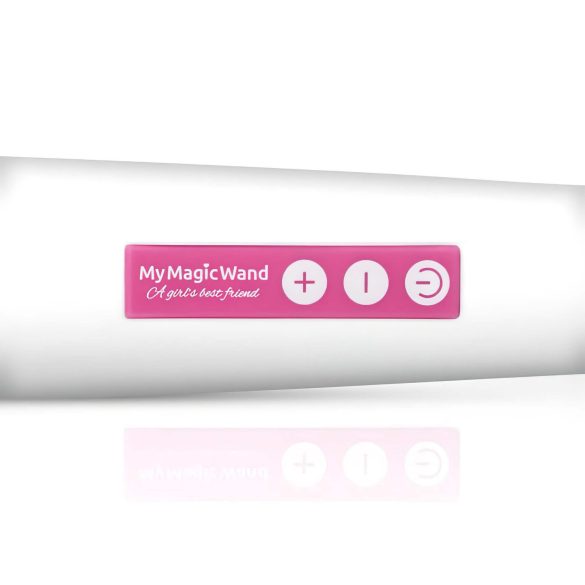 MyMagicWand - masažni vibrator za telo - močan - bela/roza
