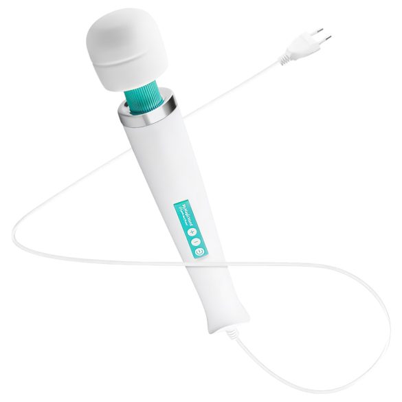 MyMagicWand - močan masažni vibrator - bela-turkizna