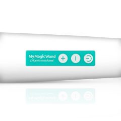 MyMagicWand - močan masažni vibrator (belo-turkizna)