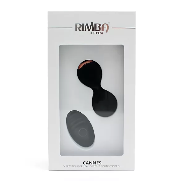 Rimba Cannes - vibracijsko jajce na daljinsko upravljanje - polnilno - črno