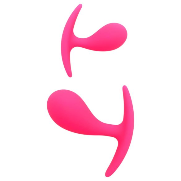 Rimba Copenhagen - analni čep set - roza - 2 kosa