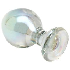 Rimba Zelda - stožčasti analni stekleni dildo (prosojen)