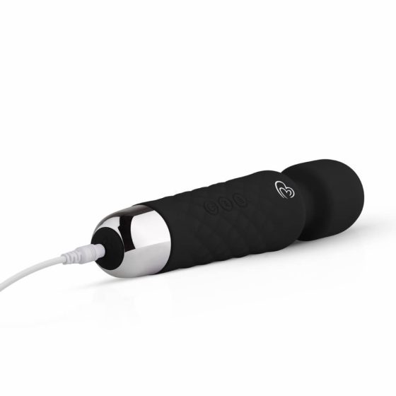 EasyToys Mini Wand - vibracijski masažni pripomoček za polnjenje (črn)