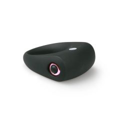Easytoys - vibracijski obroček za penis (črn)