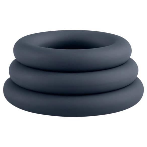 Boners - komplet erekcijskih obročkov - 3 kosi - siva