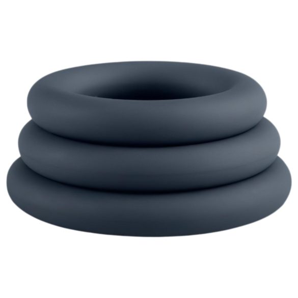 Boners - komplet erekcijskih obročkov - 3 kosi - siva