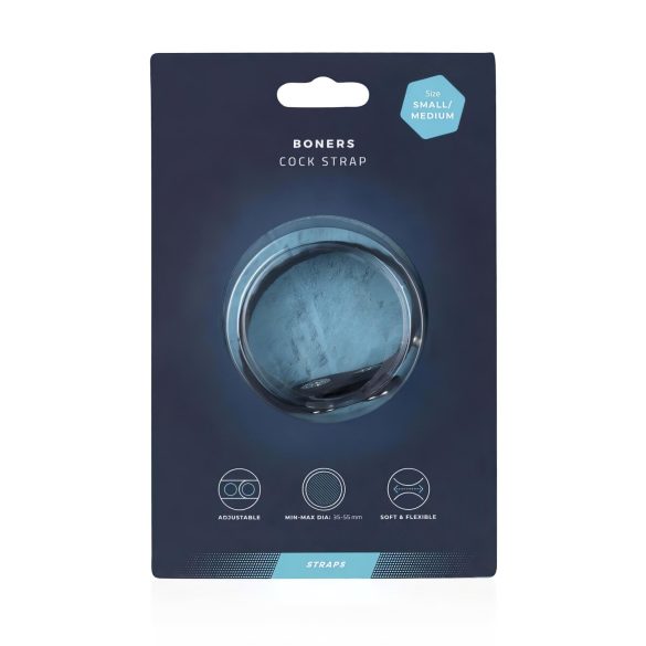 Boners - nastavljiv penis obroč S/M - siva