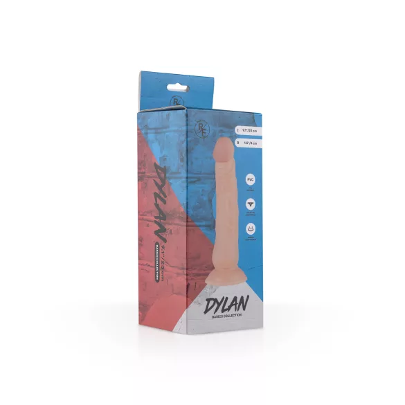 Real Fantasy Dylan - realistični dildo - 23cm - naravna barva