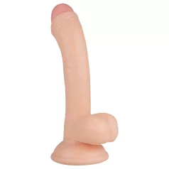   Real Fantasy Vince - dildo s modo in kožico - 19,5 cm - natur