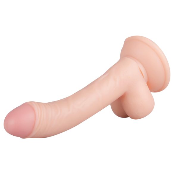 Real Fantasy Vince - dildo s modo in kožico - 19,5 cm - natur