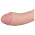 Real Fantasy Vince - dildo s modo in kožico - 19,5 cm - natur