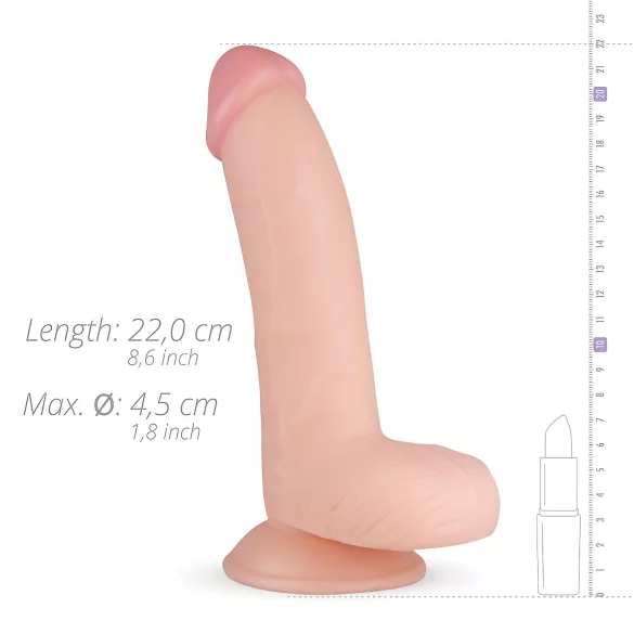 Real Fantasy Cliff - dildo z modom - realističen - 22 cm - naravna barva