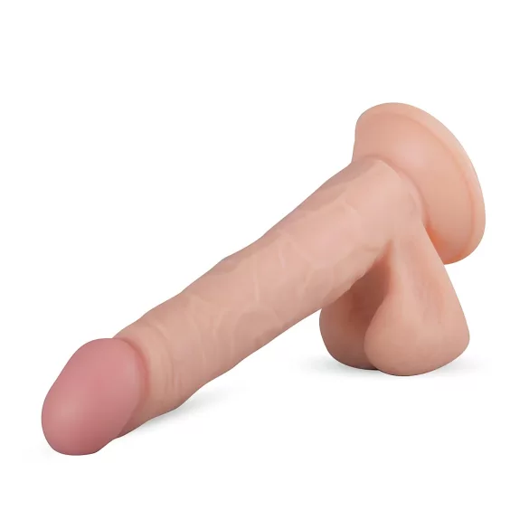 Real Fantasy Felix - realistični dildo s testisi - 22 cm naravna barva