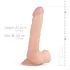 Real Fantasy Felix - realistični dildo s testisi - 22 cm naravna barva