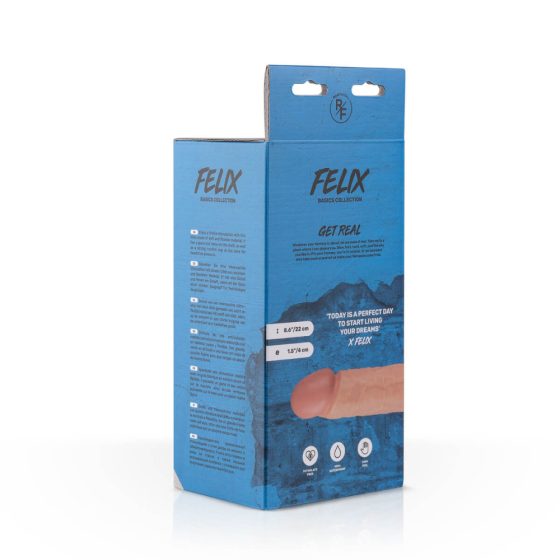 Real Fantasy Felix - pripenjalni dildo za testise (22 cm) - naravni