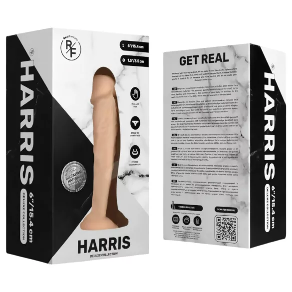 Real Fantasy Harris - realistični dildo - 15 cm - naravna barva