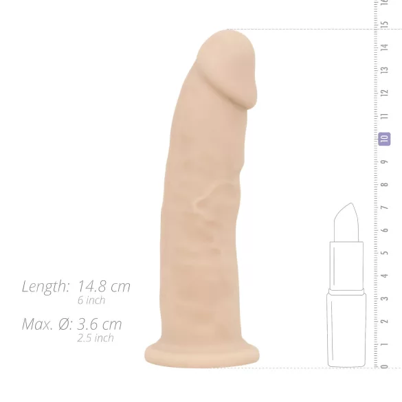 Real Fantasy Harris - realistični dildo - 15 cm - naravna barva