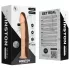 Real Fantasy Winston - vibrators z priseskom - 19 cm - naravna barva