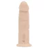 Real Fantasy Winston - vibrators z priseskom - 19 cm - naravna barva