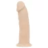 Real Fantasy Winston - vibrators z priseskom - 19 cm - naravna barva