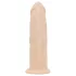Real Fantasy Winston - vibrators z priseskom - 19 cm - naravna barva