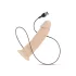 Real Fantasy Winston - vibrators z priseskom - 19 cm - naravna barva