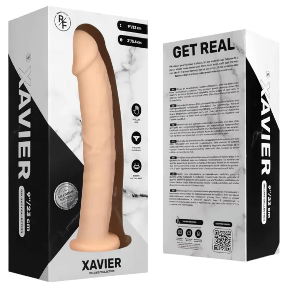 Real Fantasy Xavier - realističen dildo - 23 cm - naravna barva