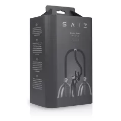   Saiz Premium - električna dvojna prsna črpalka - majhna - prozorna/črna