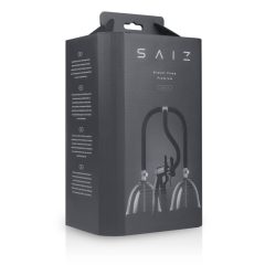   Saiz Premium - dvojna prsna črpalka - majhna (prosojno črna)